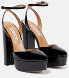 Aquazzura So High Plateau patent leather platform pumps