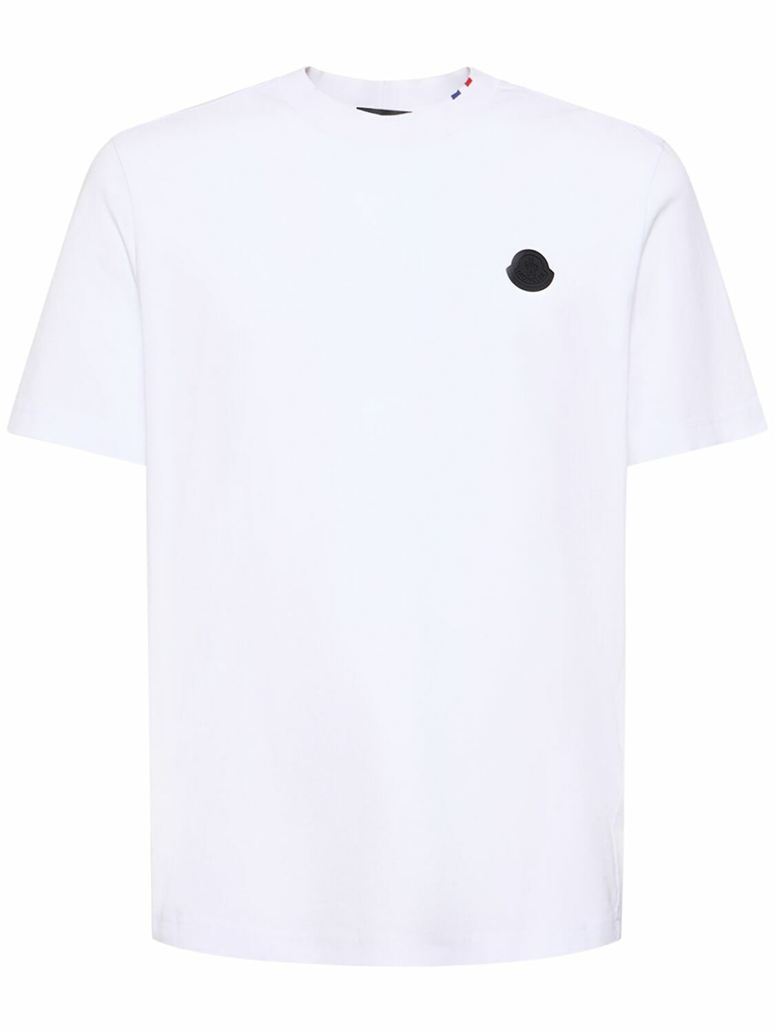 MONCLER - Logo Cotton Jersey T-shirt Moncler