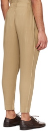 HOMME PLISSÉ ISSEY MIYAKE Beige Monthly Color February Trousers