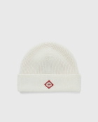 Casablanca Boucle Laurel Beanie White Beanies