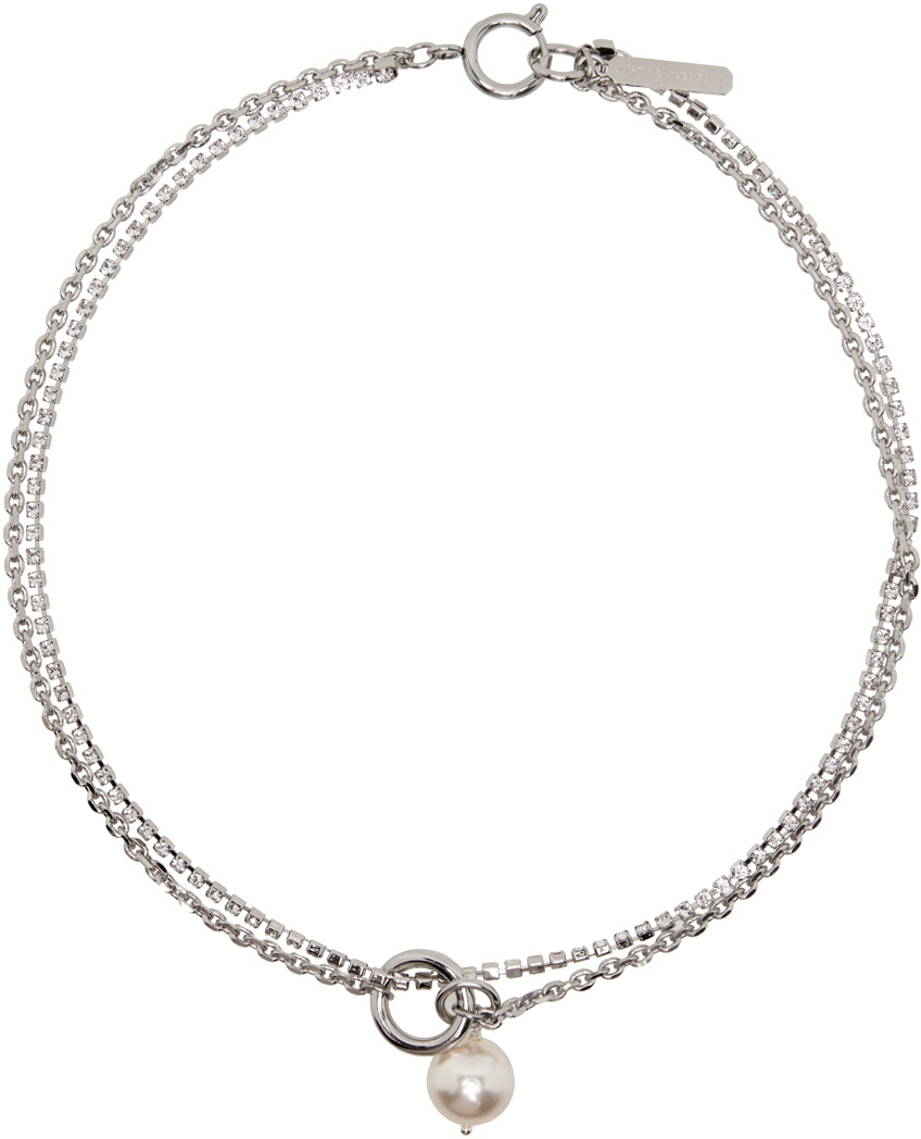 Justine Clenquet Silver Laura Necklace Justine Clenquet