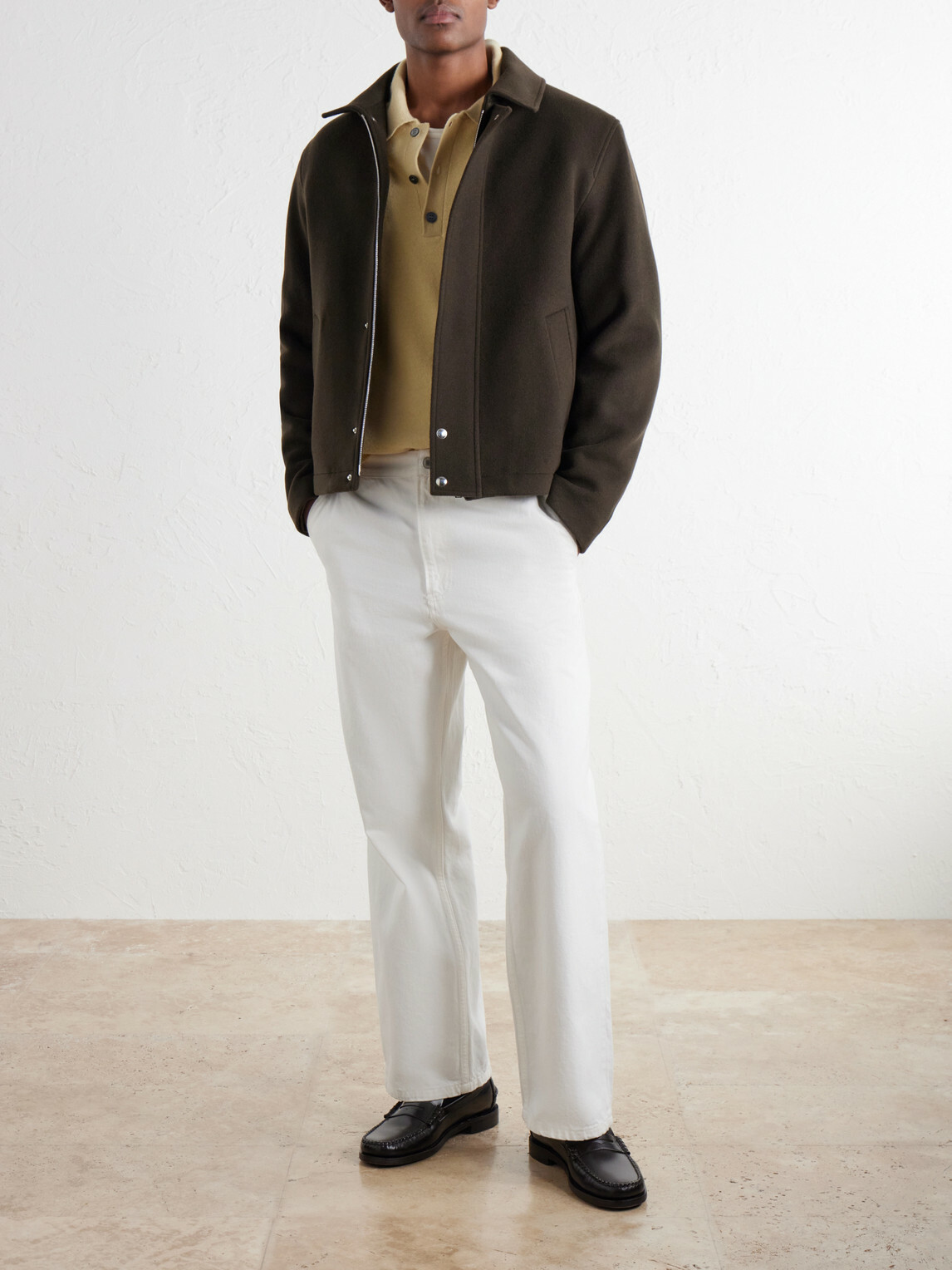 Mr P. - Wool-Felt Blouson Jacket - Brown