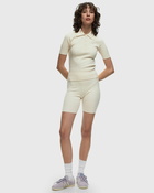 Sporty & Rich Srhwc Ribbed Biker Short Beige - Womens - Sport & Team Shorts