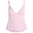 SKIMS Women's Stretch Lace Triangle Cami & Short Set in Baby Pink