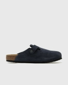 Birkenstock Boston Suede Leather Blue Mens Sandals & Slide