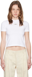 JACQUEMUS White Les Classiques 'Le t-shirt Gros Grain' T-Shirt