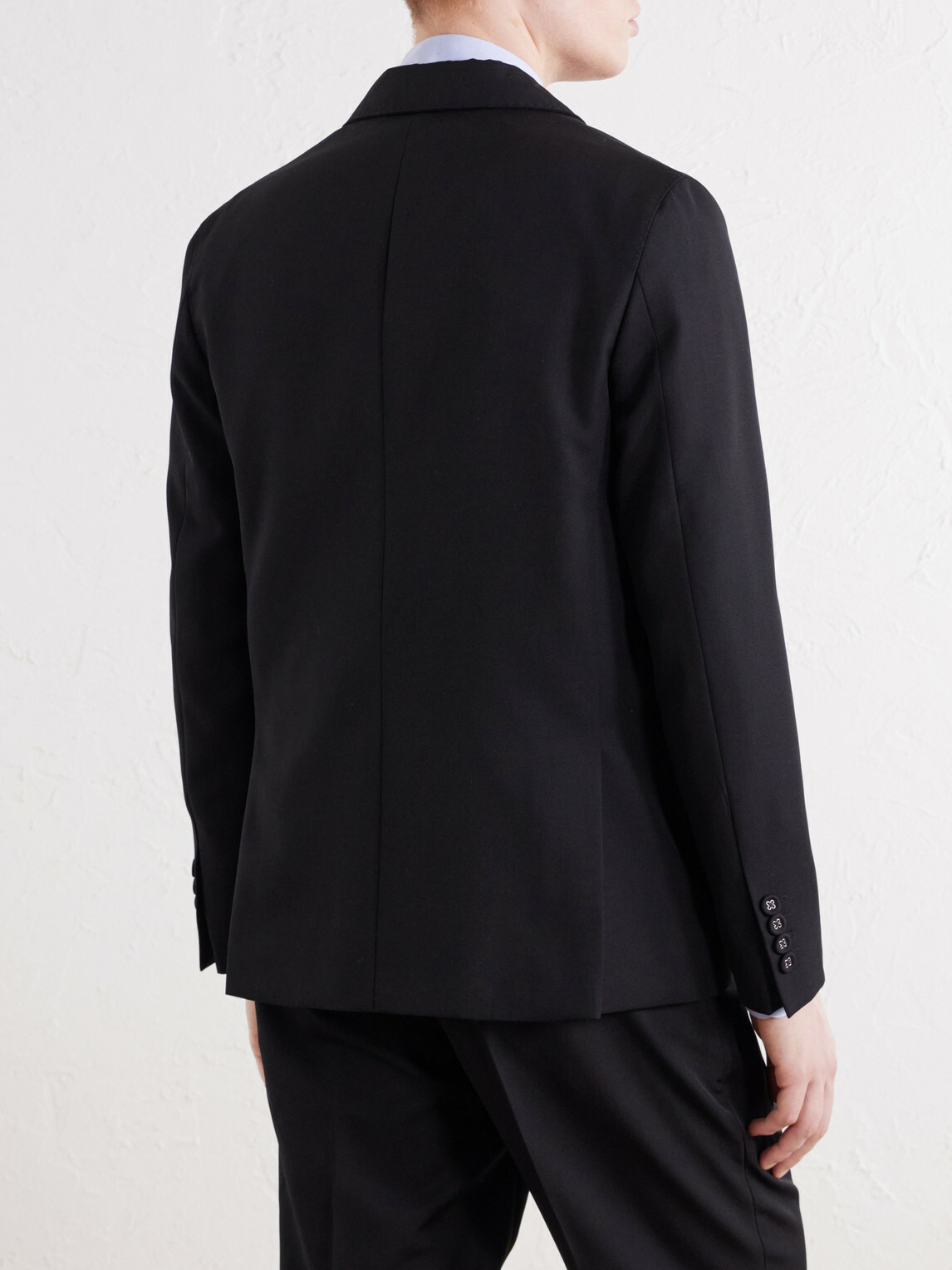 Officine Générale - Leon Double-Breasted Virgin Wool-Twill Suit Jacket - Black