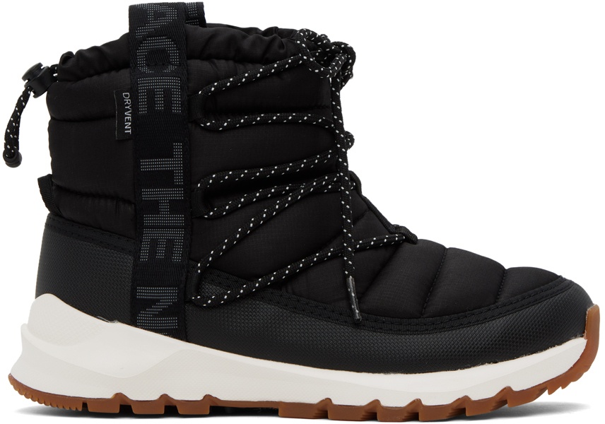 The North Face Black ThermoBall Lace-Up Boots The North Face