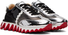 Christian Louboutin Black & Silver Loubishark Sneakers