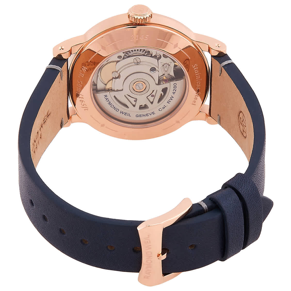 Raymond Weil Millesime Automatic Moon Phase Silver Dial Ladies Watch 2145-PC5-05650