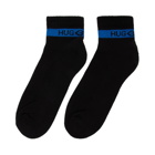Hugo Two-Pack Black Logo Socks