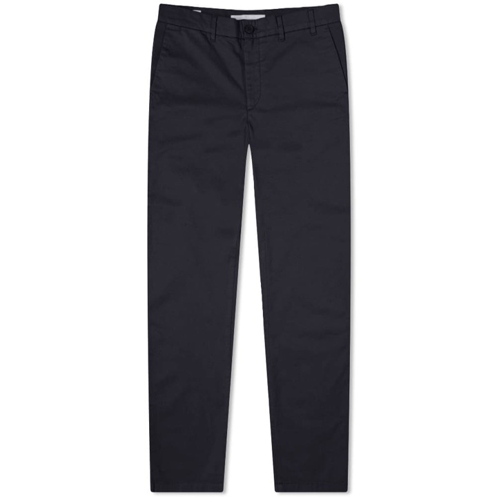 Photo: Norse Projects Men's Aros Regular Light Stretch Chino in Dark Navy