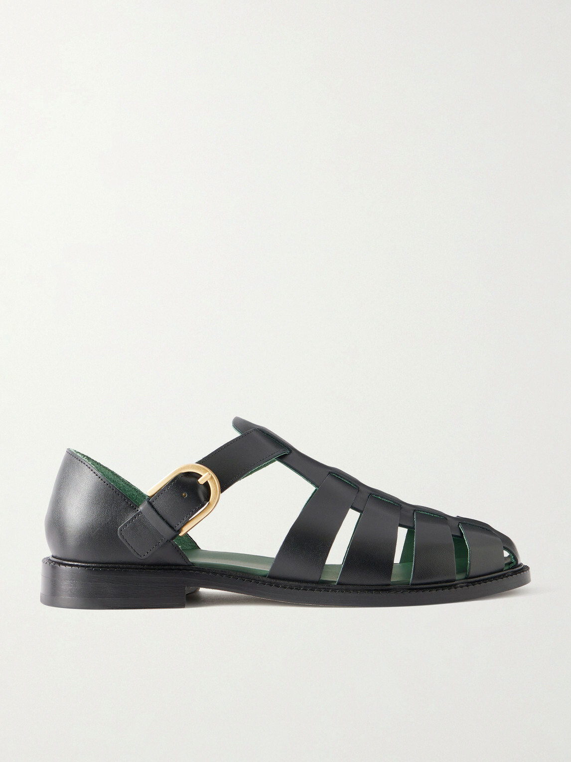 VINNY's - Leather Fisherman Sandals - Black