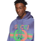 Gucci Blue Logo Hoodie