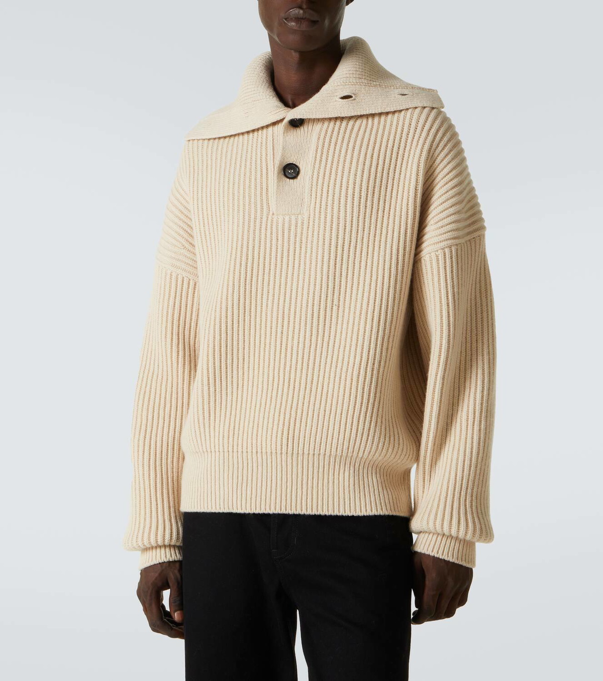 Alexander McQueen Ribbed-knit wool and cashmere sweater Alexander McQueen