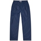 Stone Island Men's Marina Pleated Cotton Canvas Pant in Royal Blue