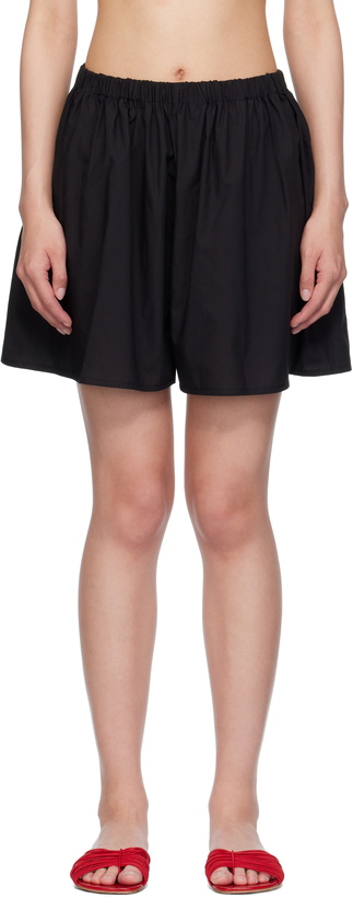 Photo: Baserange Black Cable Shorts