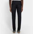 VALENTINO - Slim-Fit Wool and Mohair-Blend Trousers - Blue
