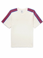 adidas Originals - Wales Bonner Webbing-Trimmed Embroidered Organic Cotton-Jersey T-Shirt - White