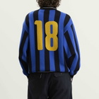 Bound Men's Zanetti Knit Football Shirt in Blue Stripe