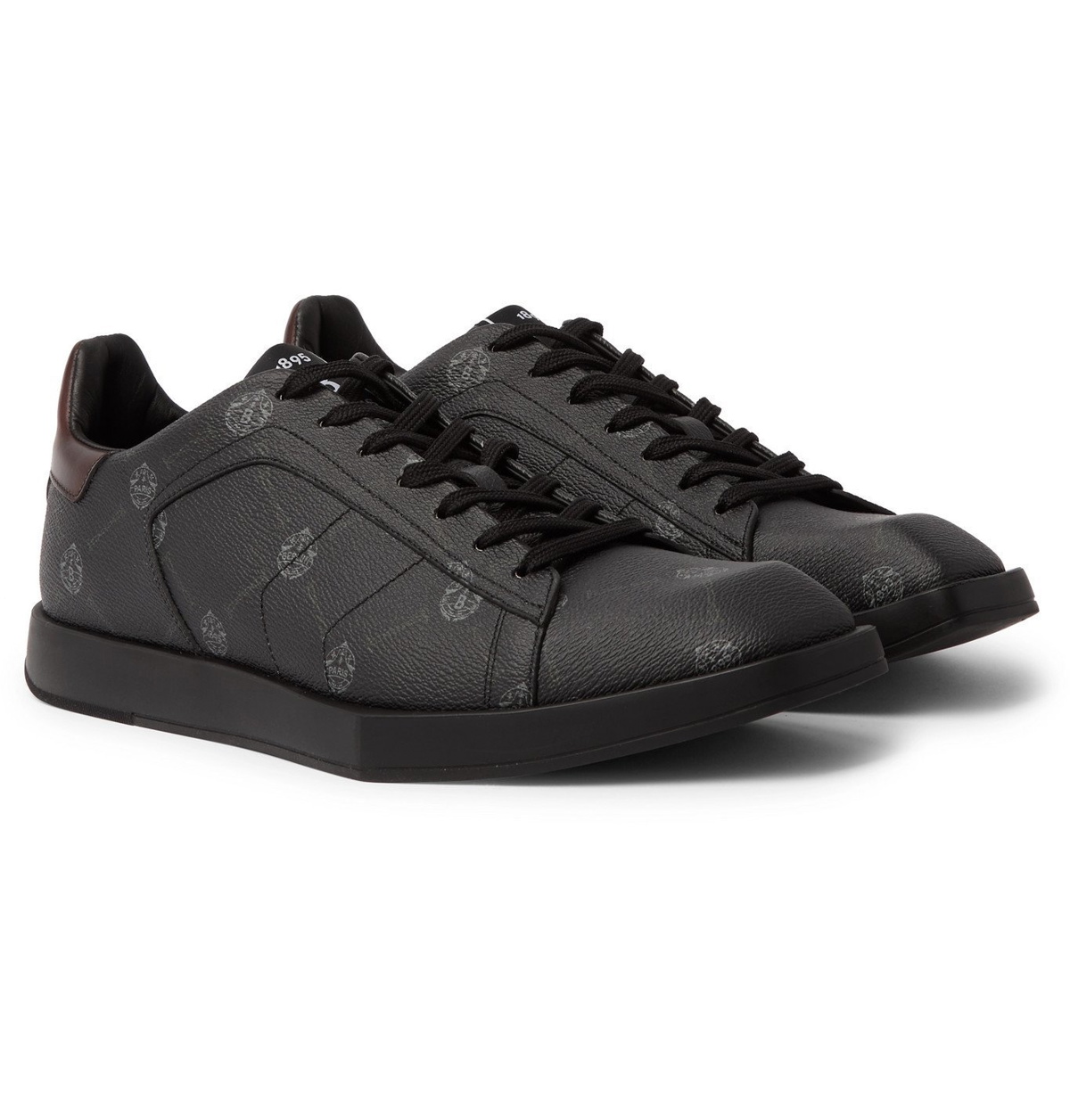 Berluti Shadow Leather-Trimmed Mesh Navy low top sneakers - Sneak in Peace