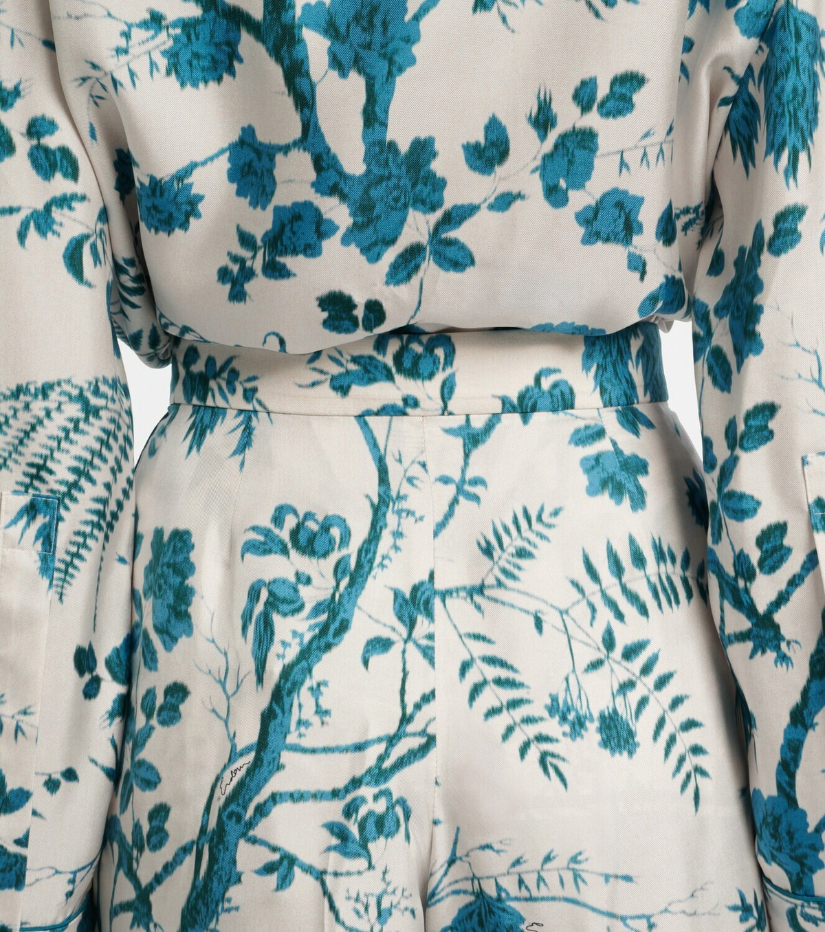 Erdem Floral silk pajama pants