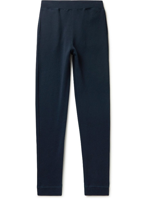 Photo: Schiesser - Vincent Tapered Organic Cotton and Lyocell-Blend Jersey Sweatpants - Blue