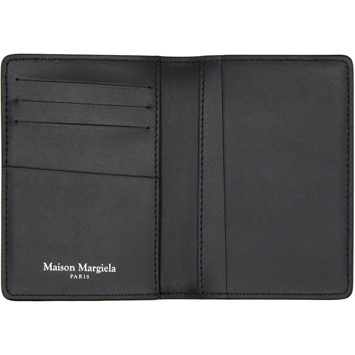 Maison Margiela Black Four Stitches Card Holder
