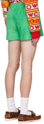 Adam Jones Green Cotton Shorts