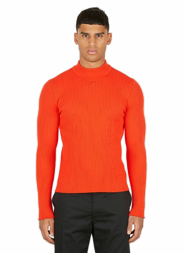 Photo: Ribbed Sweater in Orange