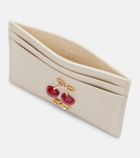 Valentino Garavani Embellished leather card holder