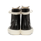 Rick Owens Drkshdw Black Lacquered High Sneakers