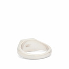 Serge DeNimes Men's Blue Jasper Ring in Silver