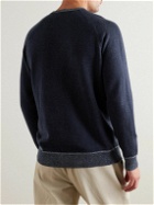 Peter Millar - Hartford Cotton and Merino Wool-Blend Sweatshirt - Blue