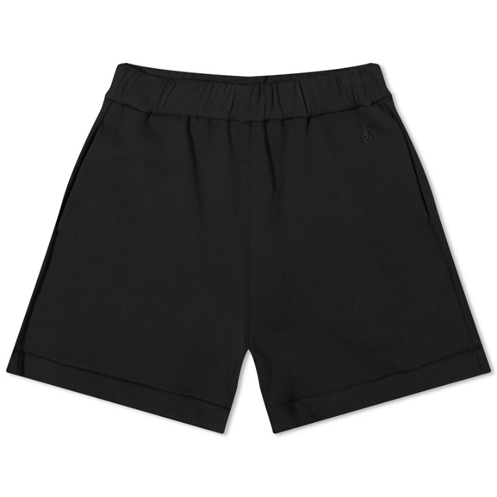 Photo: Jil Sander Men's Brushed Cotton Terry Shorts in Black