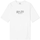 Vetements Men's 4 Seasons Embroidered Logo T-Shirt in White