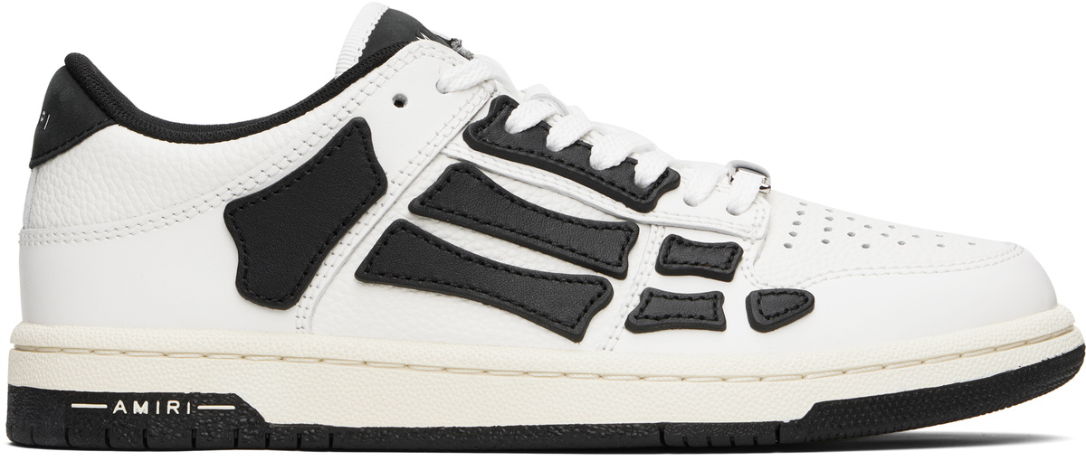 スニーカー AMIRI 'Checkered Skel Top Low' sneakers White/Black Amiri Checkered Skeleton Low Top Sneaker in Black & White | FWRD