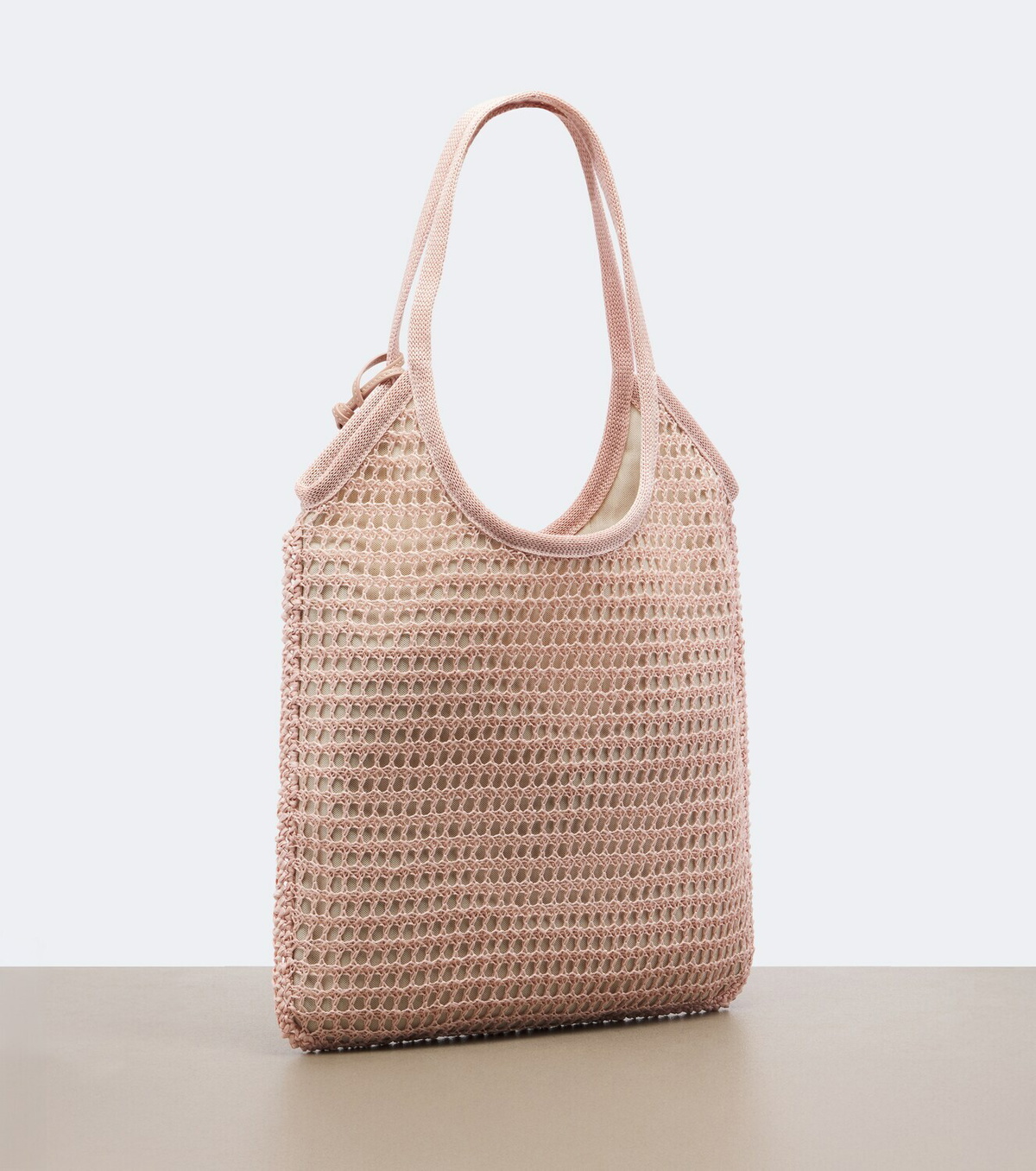 Miu Miu Ivy crochet raffia tote bag