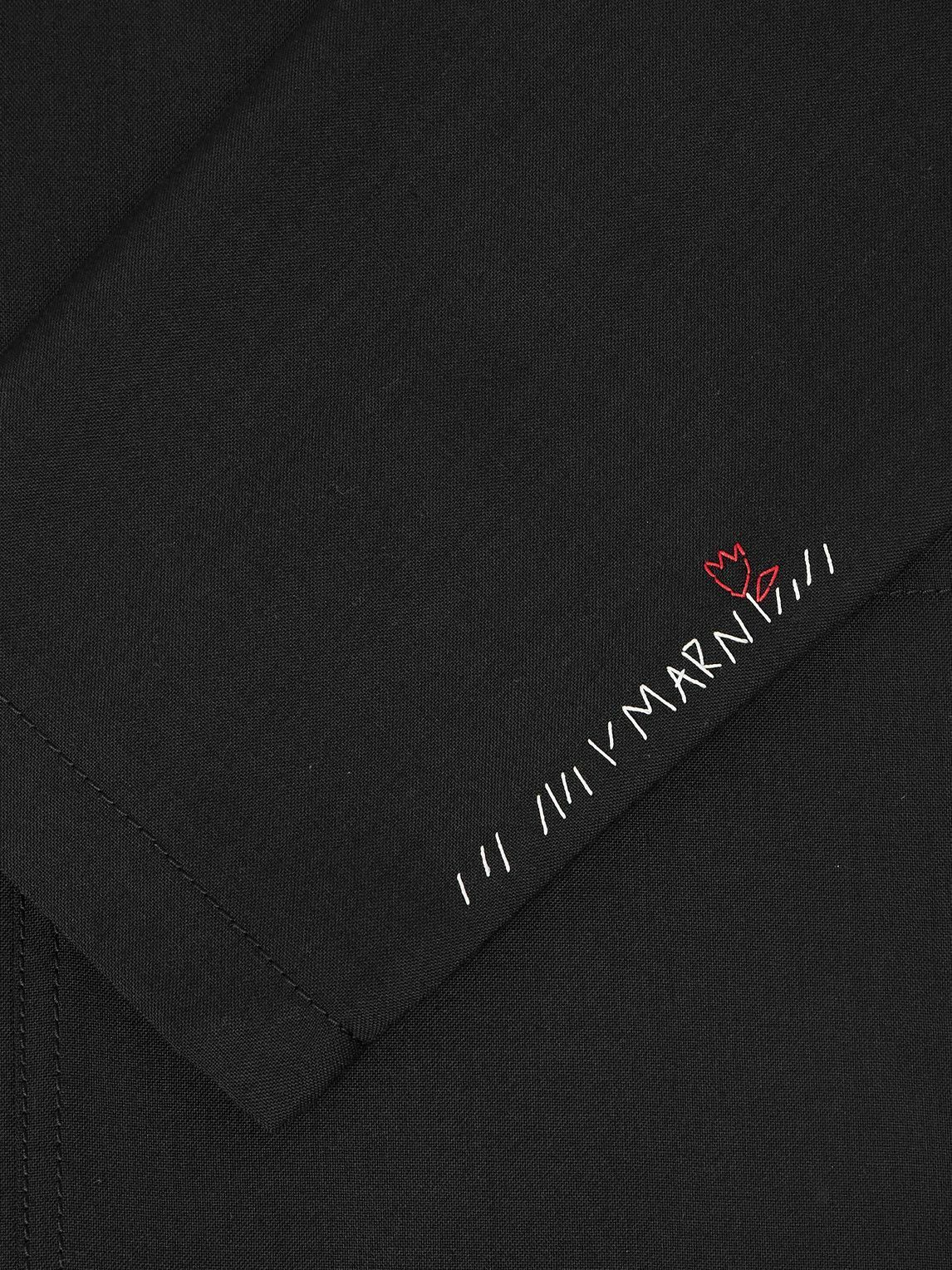 Marni - Cotton Velvet and Satin-Trimmed Grain de Poudre Wool Jacket - Black