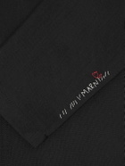 Marni - Cotton Velvet and Satin-Trimmed Grain de Poudre Wool Jacket - Black