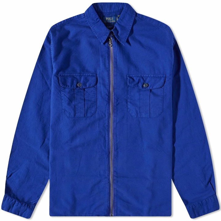 Photo: Polo Ralph Lauren Men's Zip Overshirt in City Royal