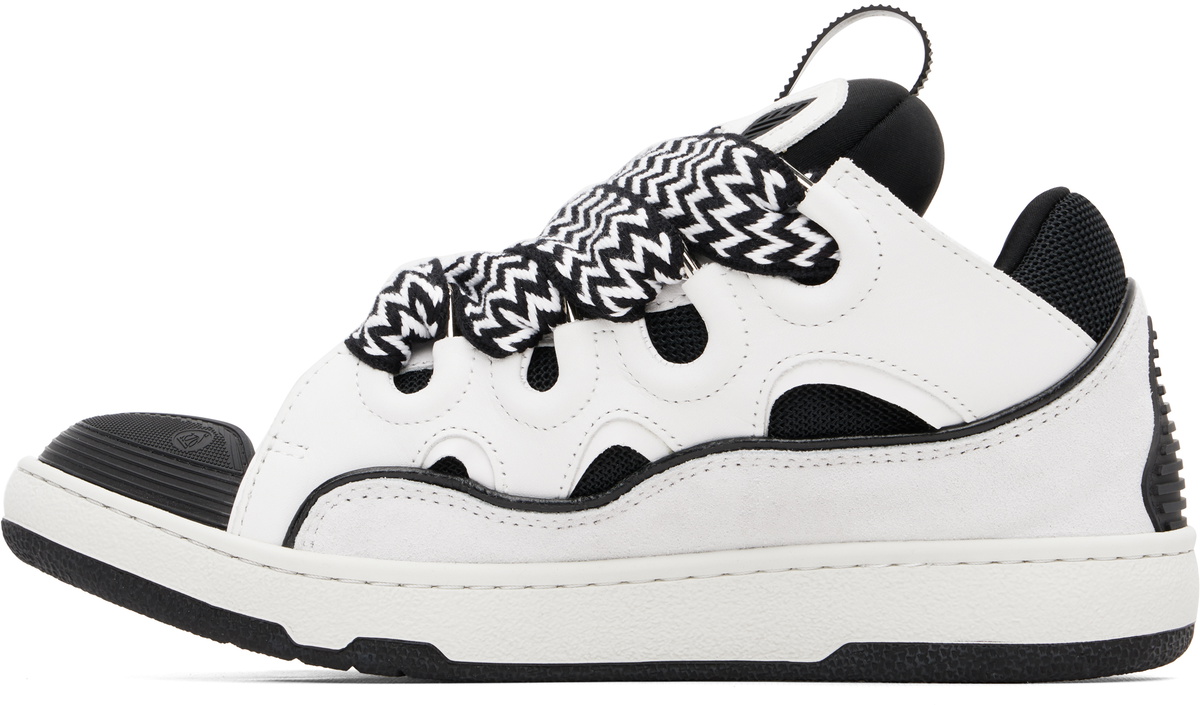 Lanvin White Curb Sneakers