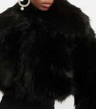Giuseppe di Morabito Cropped faux fur jacket
