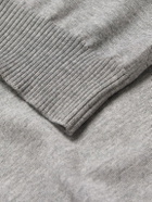 McQueen - Logo-Embroidered Wool Sweater - Gray