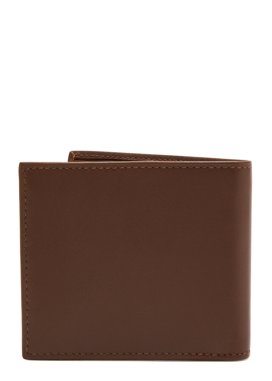 Polo Ralph Lauren Bear-embroidered Leather Wallet - Brown - One Size | Sale for Rewards Members