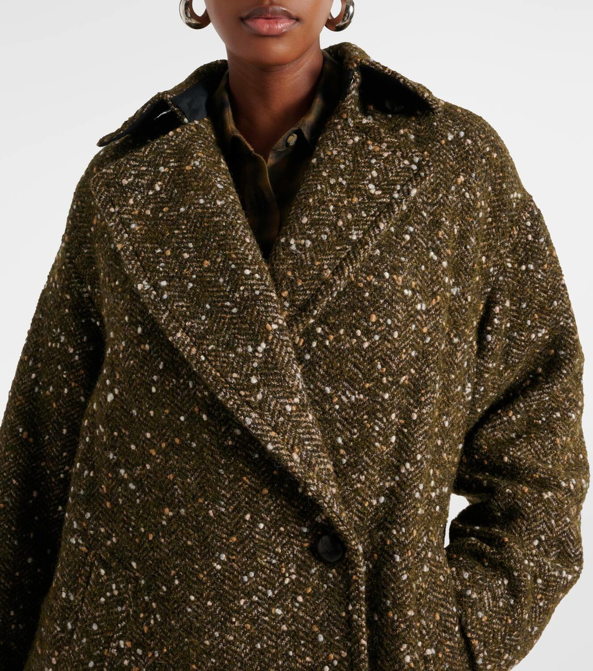 コート Isabel Marant Etoile Embroidered Polyester Blend Coat 0400018559052_ORANGE?wid=600&