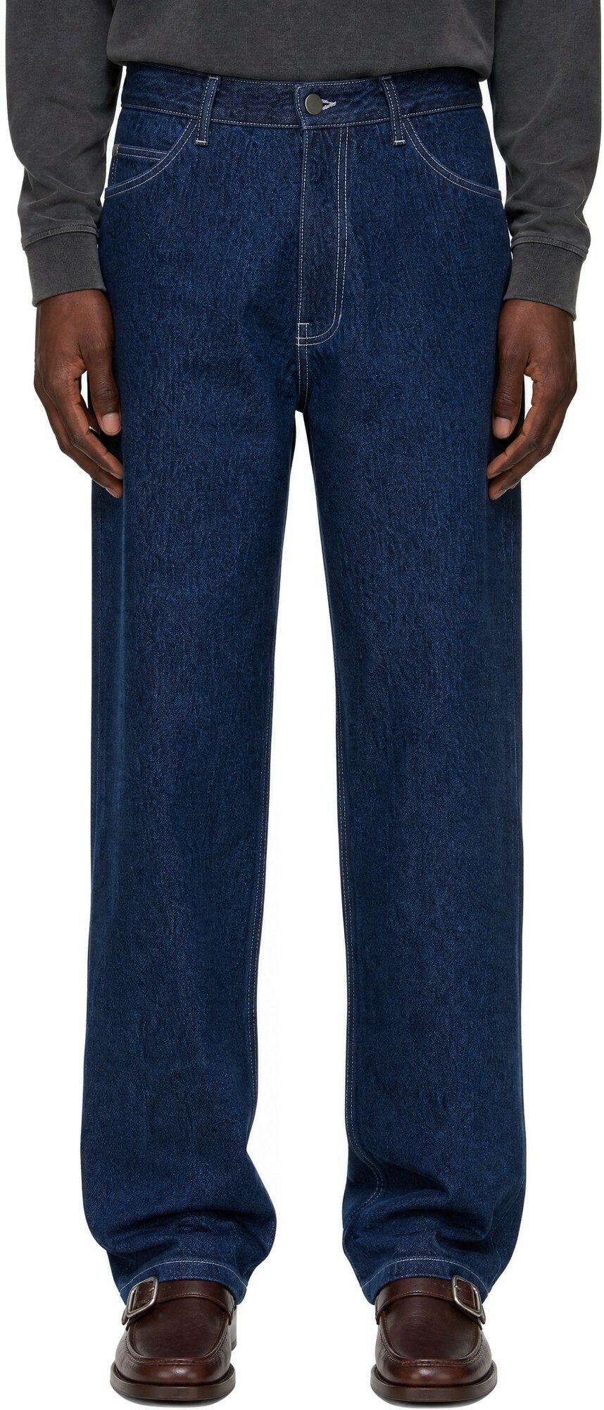 colbo Blue Stonewashed Tapered Jeans