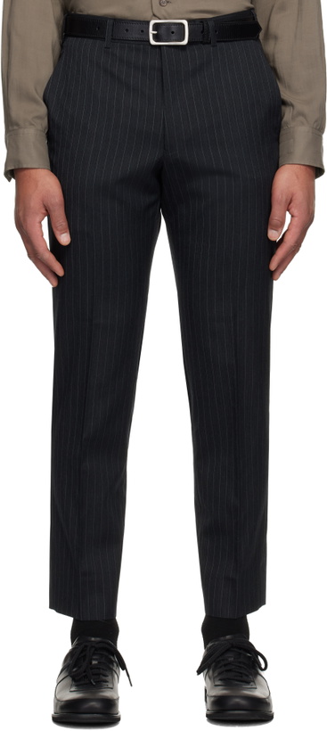 Photo: Comme des Garçons Homme Deux Gray Dobby Stripe Trousers