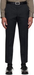Comme des Garçons Homme Deux Gray Dobby Stripe Trousers