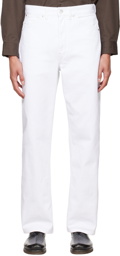 Lemaire White Seamless Jeans